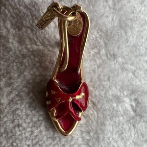 14k Rosato Enamel Shoe Charm Red Enamel